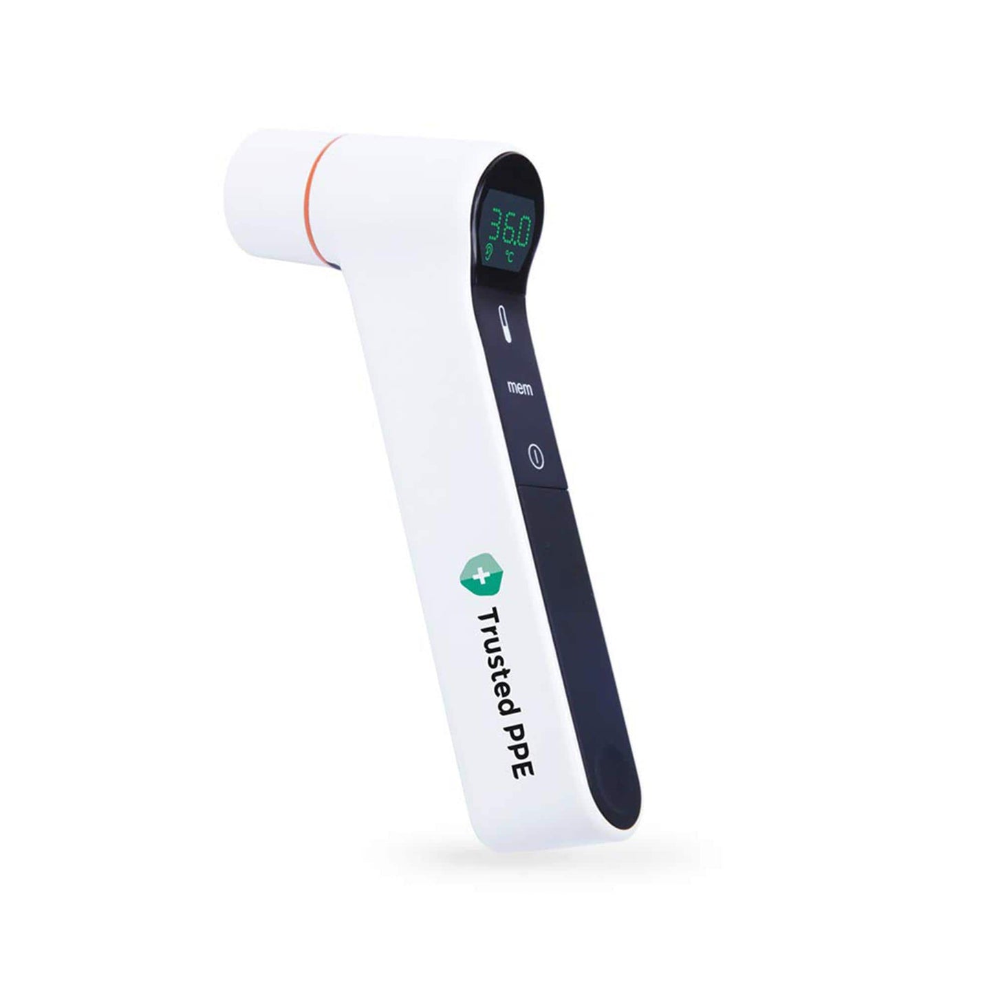 Trusted PPE Fast Read Digital Thermometer - No-Touch Forehead & Ear, Memory Mode, Instant Reading, Medical Grade Quality